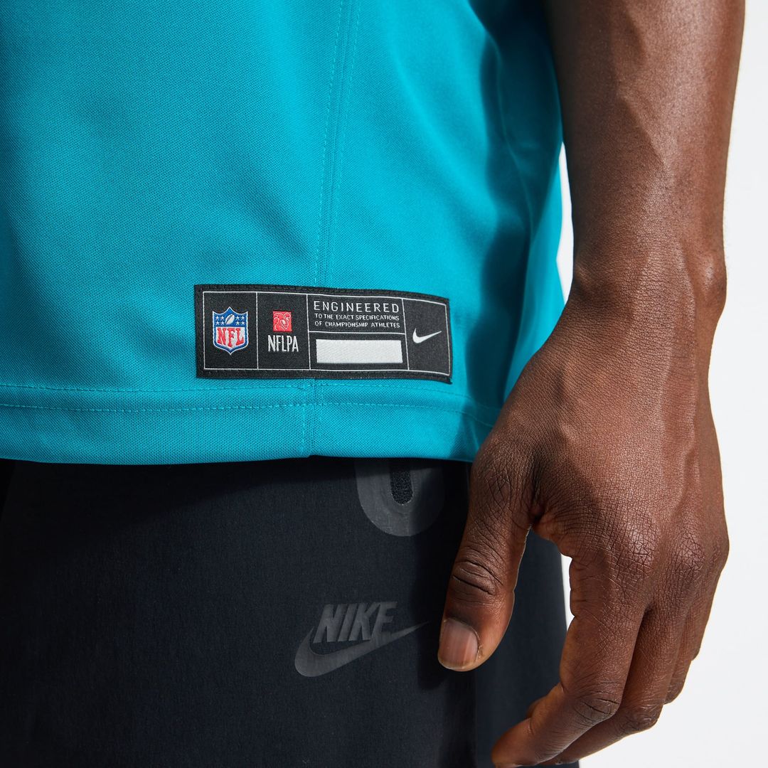 Jacksonville Jaguars Trevor Lawrence Nike Teal Team Vapor F.U.S.E. Stitched Limited Jersey
