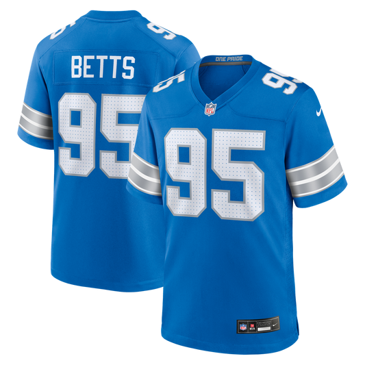 Detroit Lions Mathieu Betts Nike Blue Game Jersey