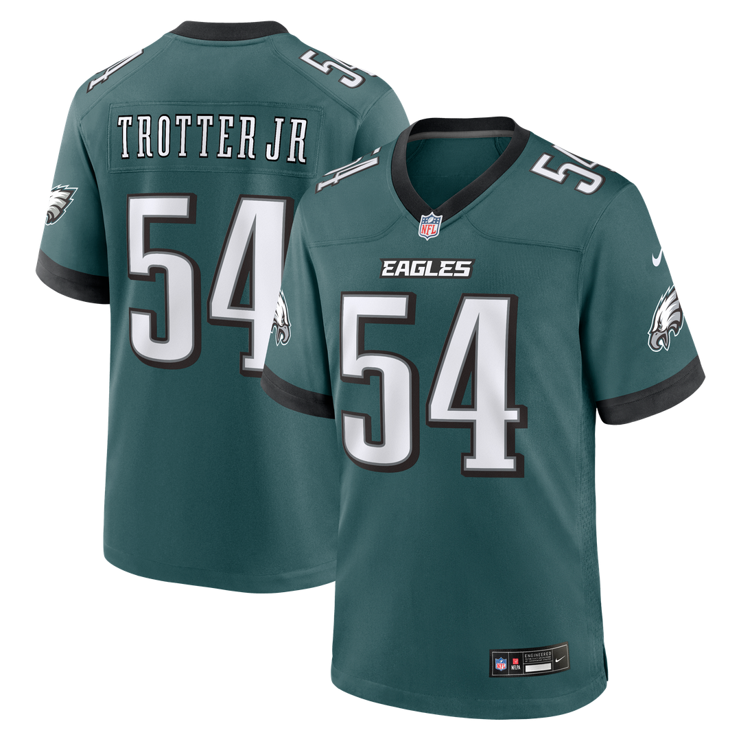 Philadelphia Eagles Jeremiah Trotter Jr. Nike Midnight Green Team Game Jersey