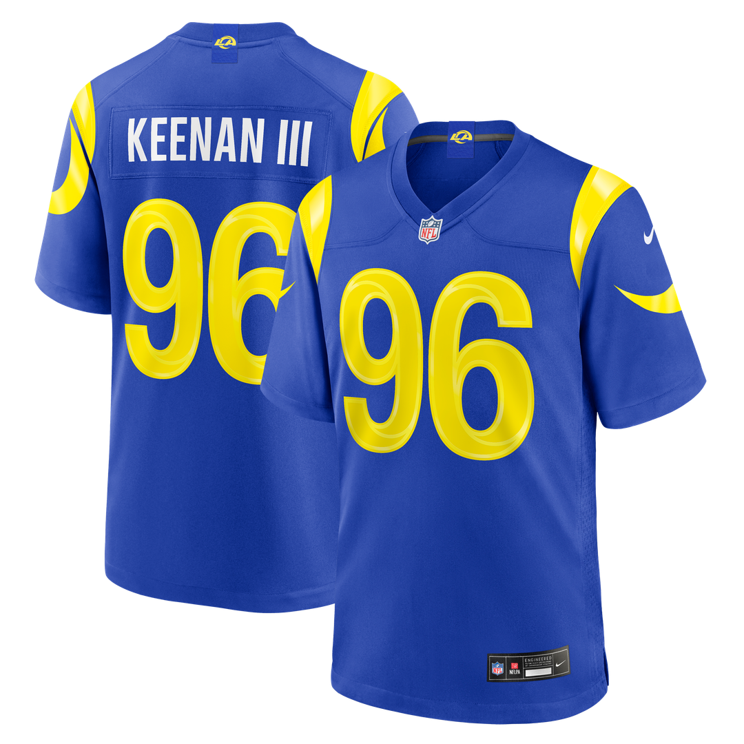Los Angeles Rams Tim Keenan III Nike Royal Team Game Jersey