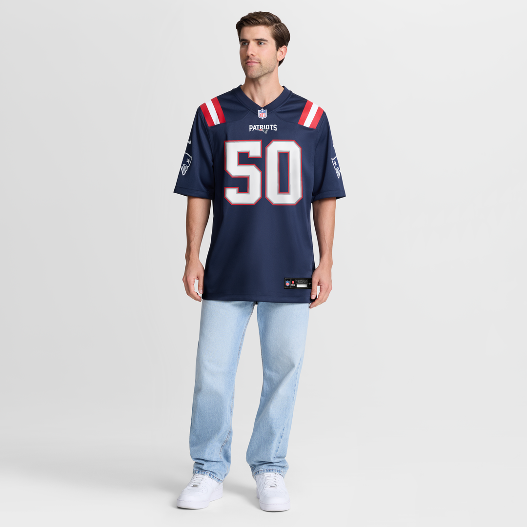 New England Patriots Mike Vrabel Nike White Retired Player Game Jersey