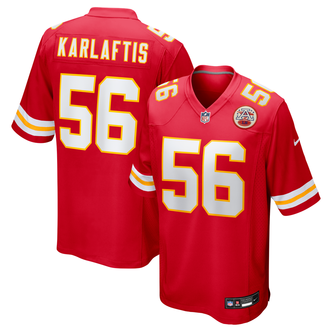 Kansas City Chiefs George Karlaftis Nike Red Player Game Jersey