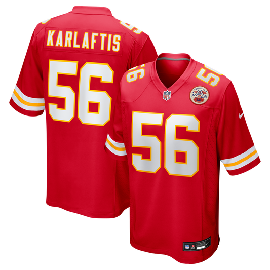 Kansas City Chiefs George Karlaftis Nike Red Player Game Jersey