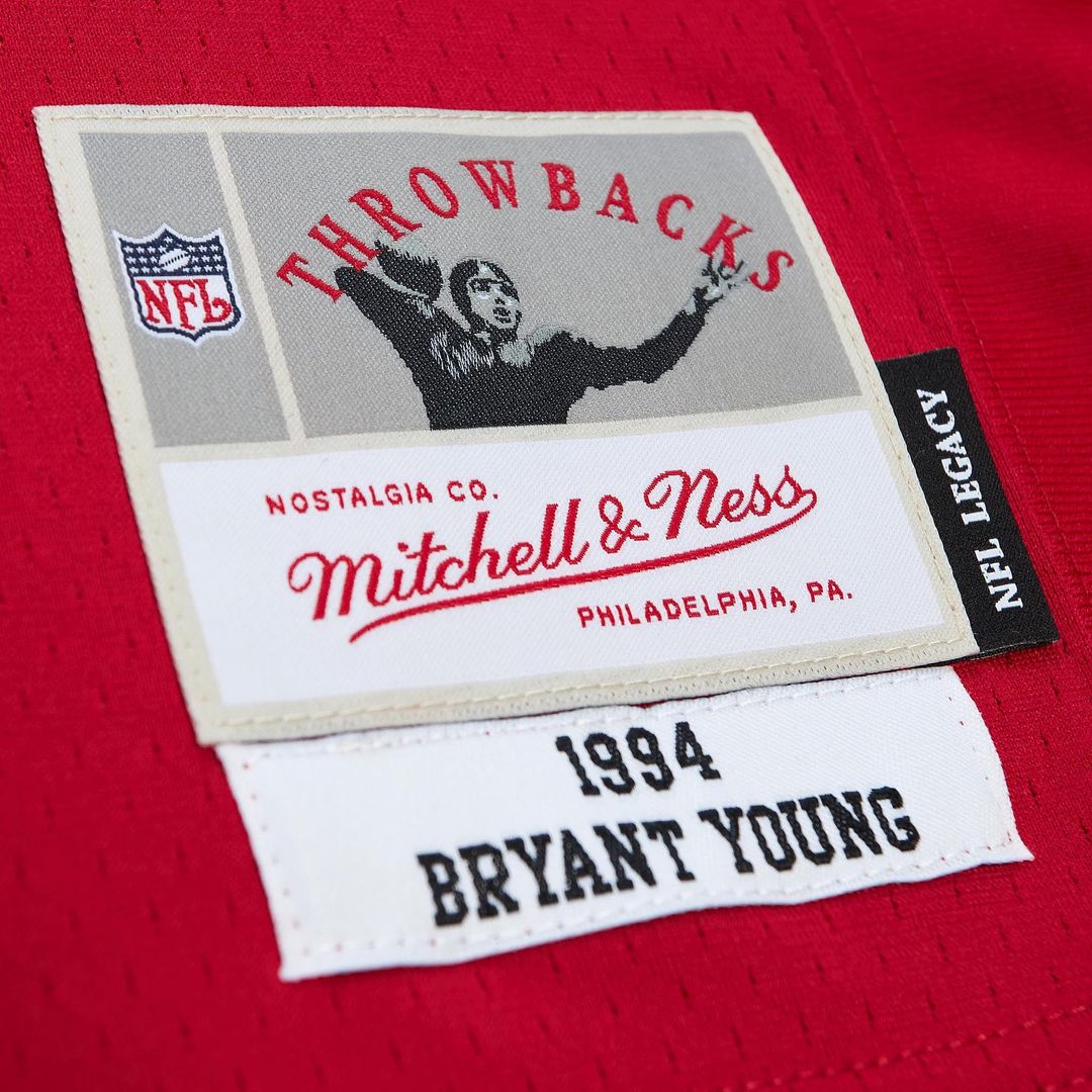 San Francisco 49ers Bryant Young Mitchell & Ness Scarlet Legacy Replica Jersey