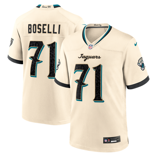 Jacksonville Jaguars Tony Boselli Nike Natural 2026 Rivalries Collection Game Jersey