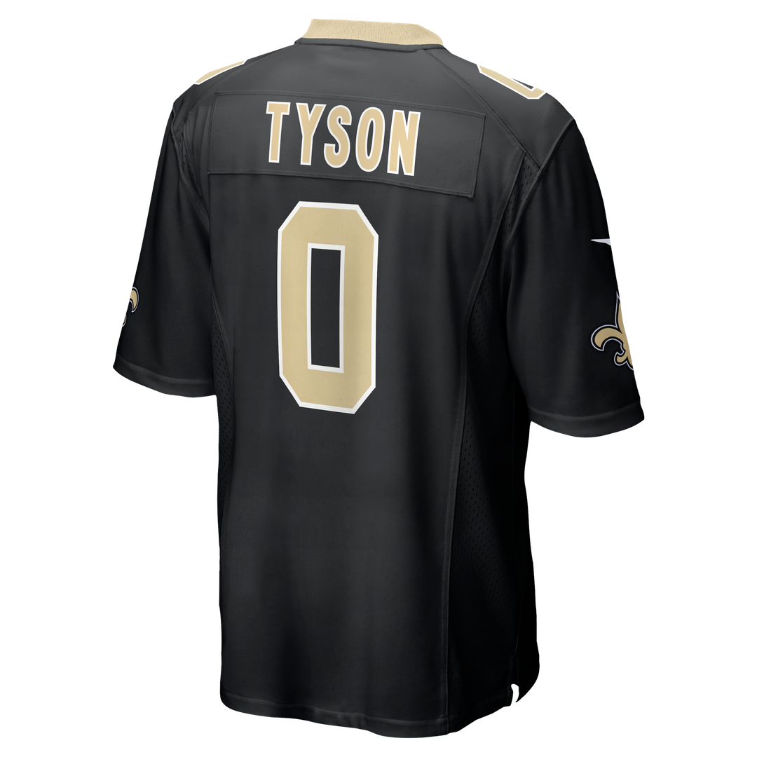 New Orleans Saints Jordyn Tyson Nike Black Team Game Jersey