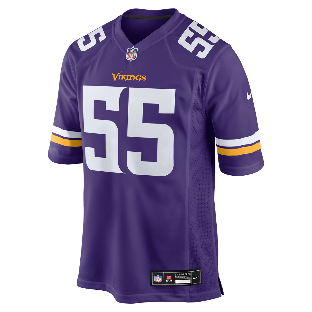 Minnesota Vikings Eric Wilson Nike Purple Team Game Jersey