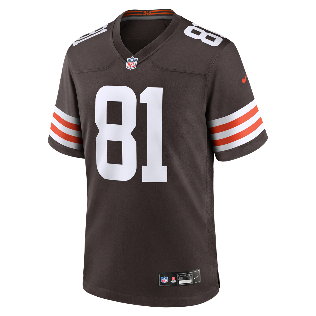 Cleveland Browns Luke Floriea Nike Brown Team Game Jersey