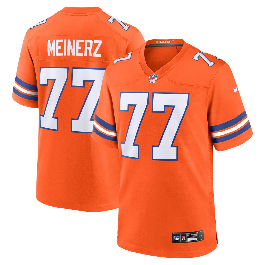 Denver Broncos Quinn Meinerz Nike Orange Alternate Game Jersey