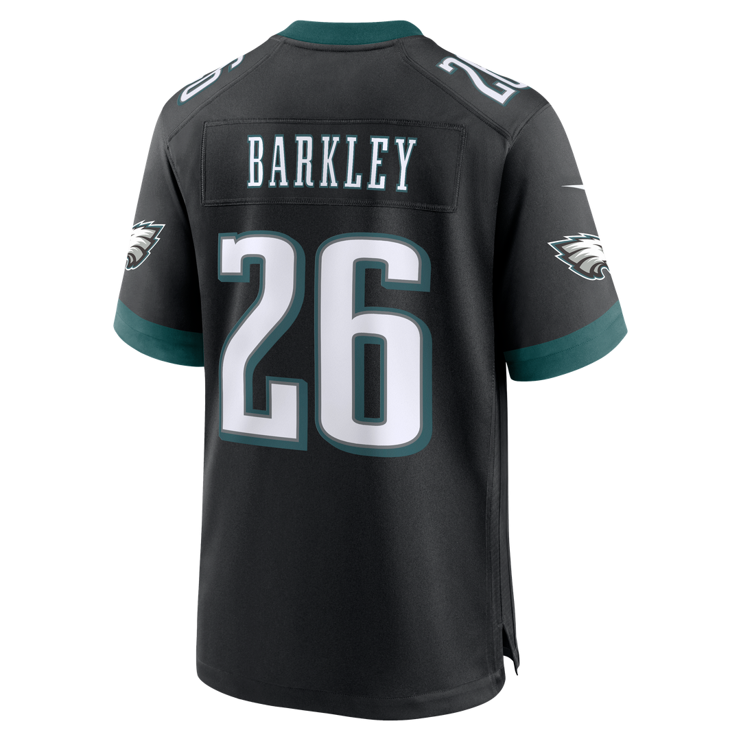 Philadelphia Eagles Saquon Barkley Nike White Game Jersey