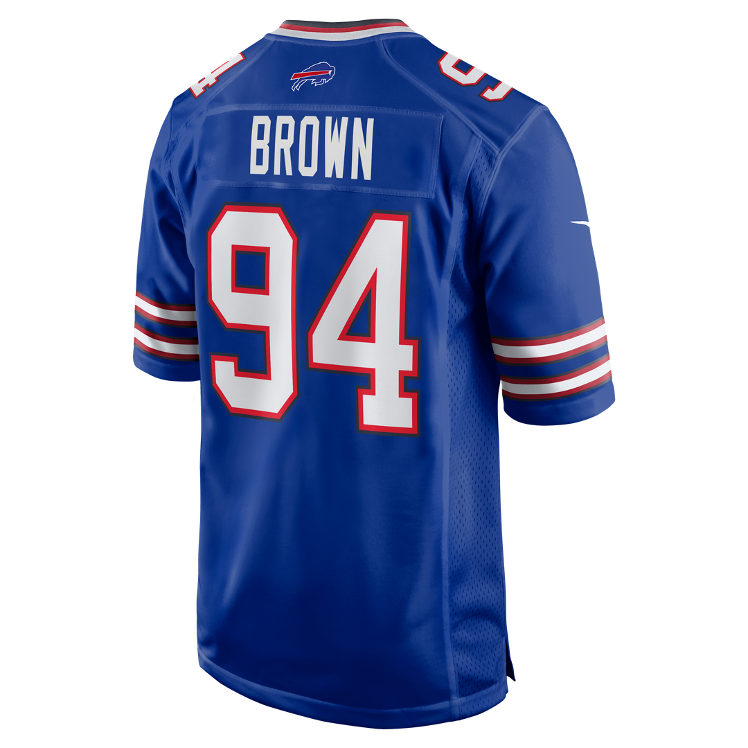 Buffalo Bills Andrew Brown Nike Royal Game Jersey