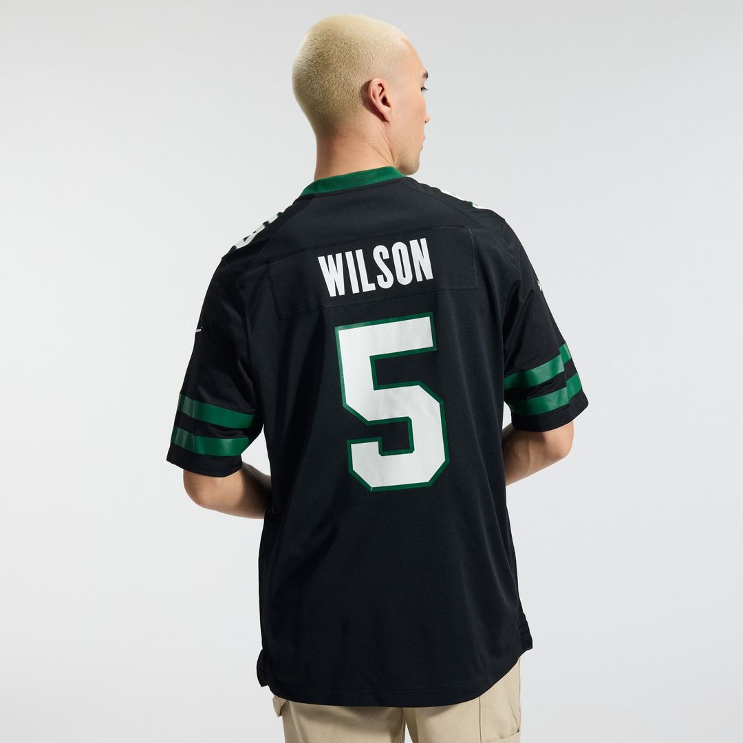 New York Jets Garrett Wilson Nike Legacy White Game Jersey