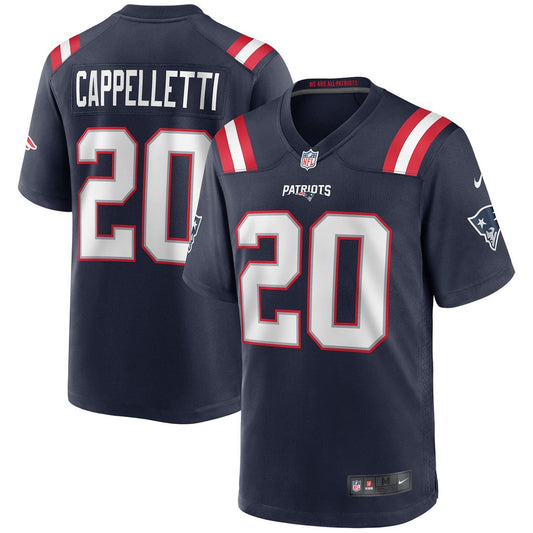 New England Patriots Gino Cappelletti Nike Navy Game Retired Player Jersey