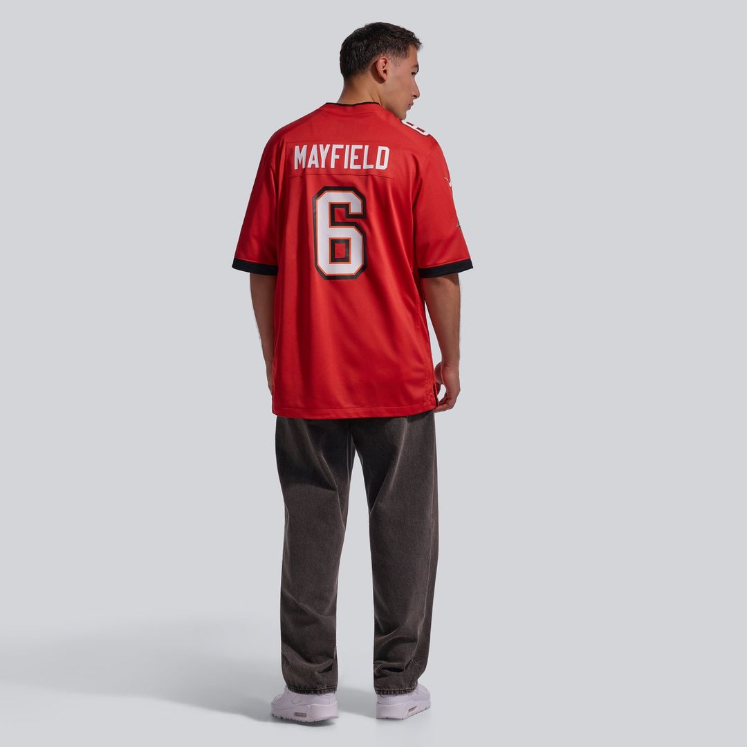 Tampa Bay Buccaneers Baker Mayfield Nike Pewter Alternate Game Player Jersey