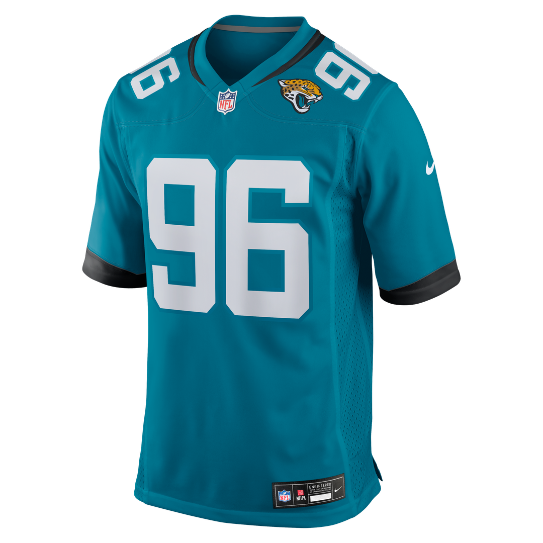 Jacksonville Jaguars Adam Gotsis Nike Teal Game Jersey