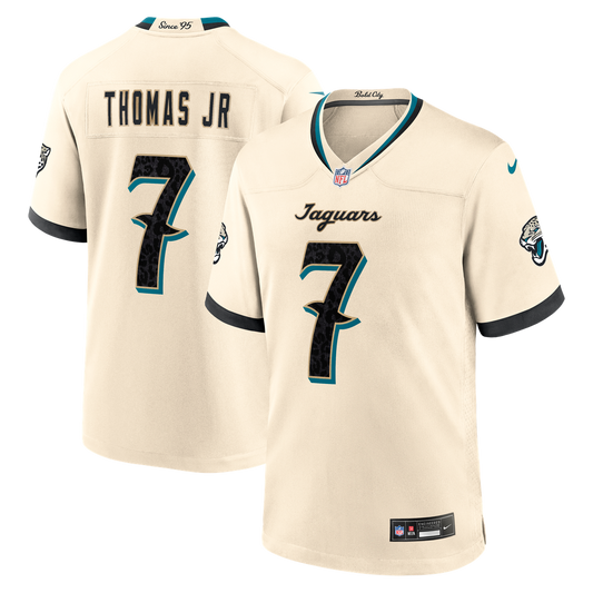 Jacksonville Jaguars Brian Thomas Jr. Nike Natural 2026 Rivalries Collection Game Jersey