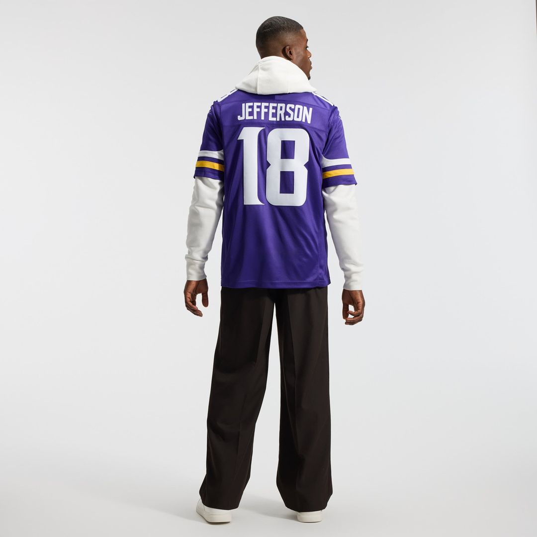 Minnesota Vikings Justin Jefferson Nike White Alternate Vapor F.U.S.E. Stitched Limited Jersey