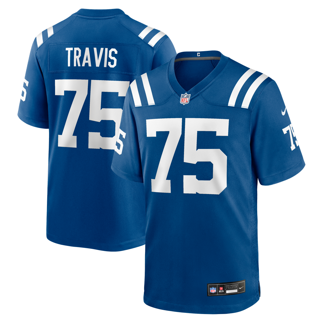 Indianapolis Colts Jalen Travis Nike Royal Team Game Jersey