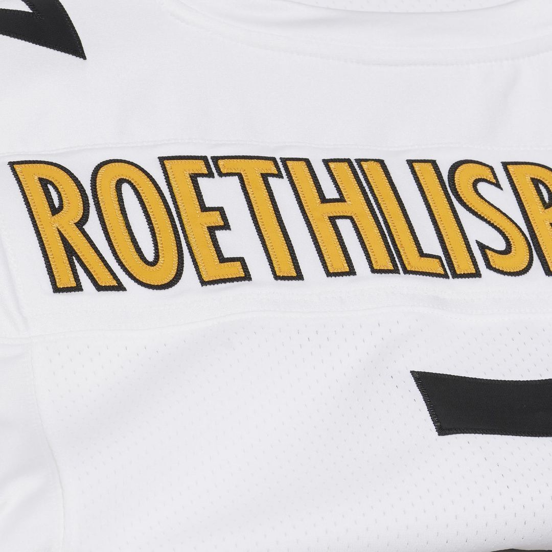 Pittsburgh Steelers Ben Roethlisberger Mitchell & Ness White 2005 Authentic Throwback Jersey