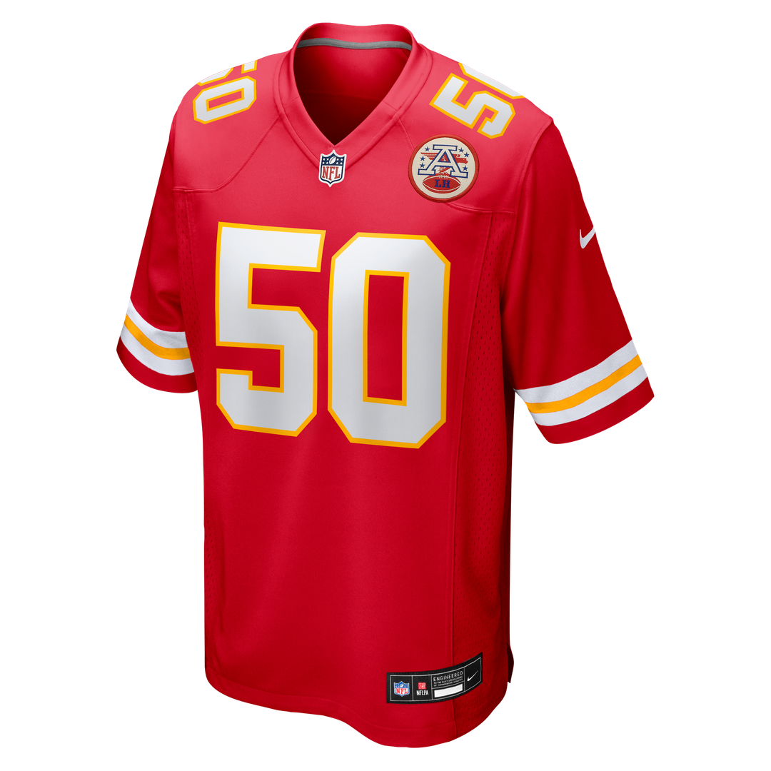 Kansas City Chiefs Brandon George Nike Red Team Game Jersey