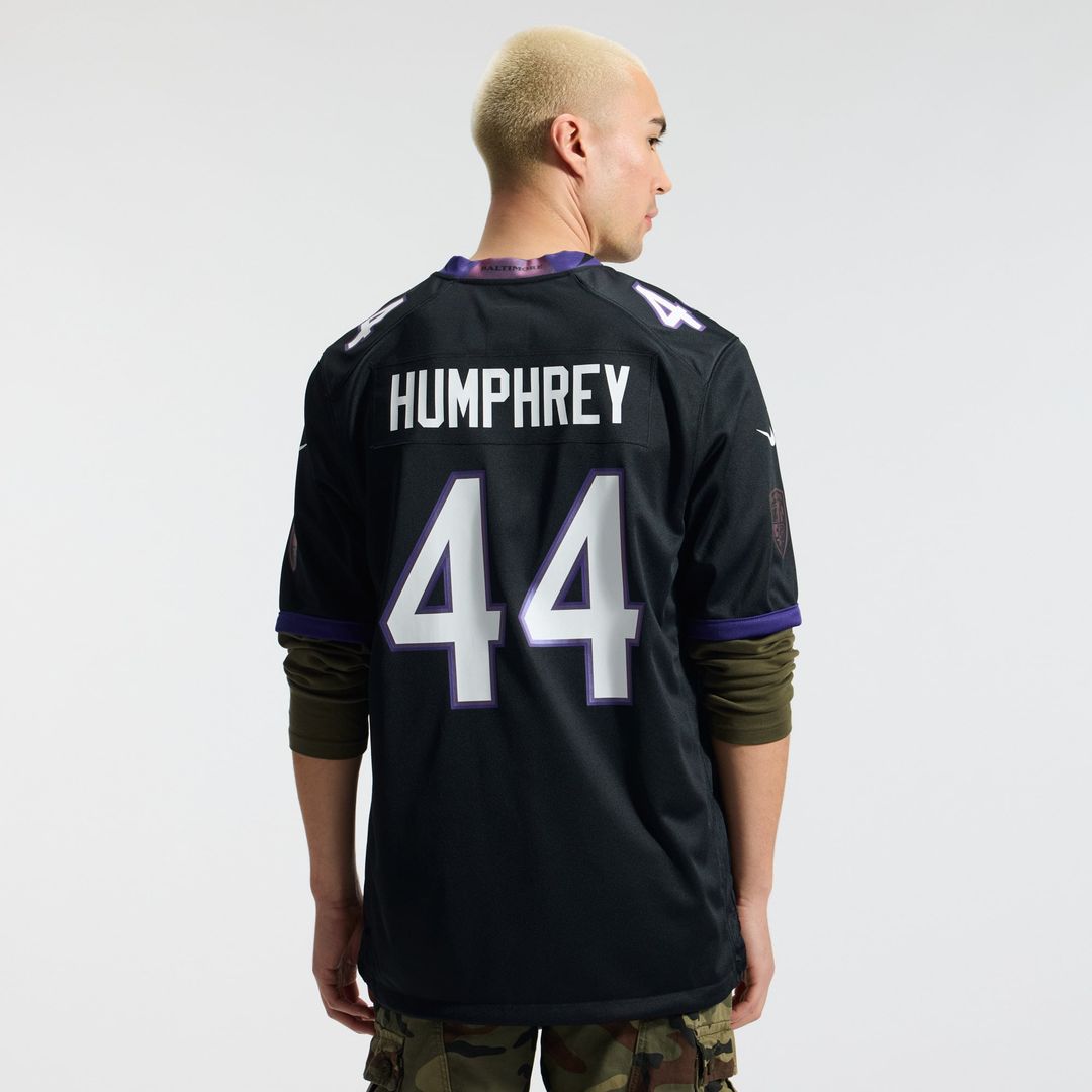 Baltimore Ravens Marlon Humphrey Nike Black Alternate Game Jersey