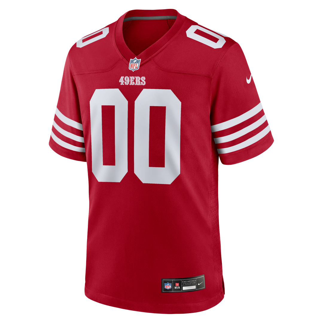 San Francisco 49ers Nike Scarlet Custom Jersey
