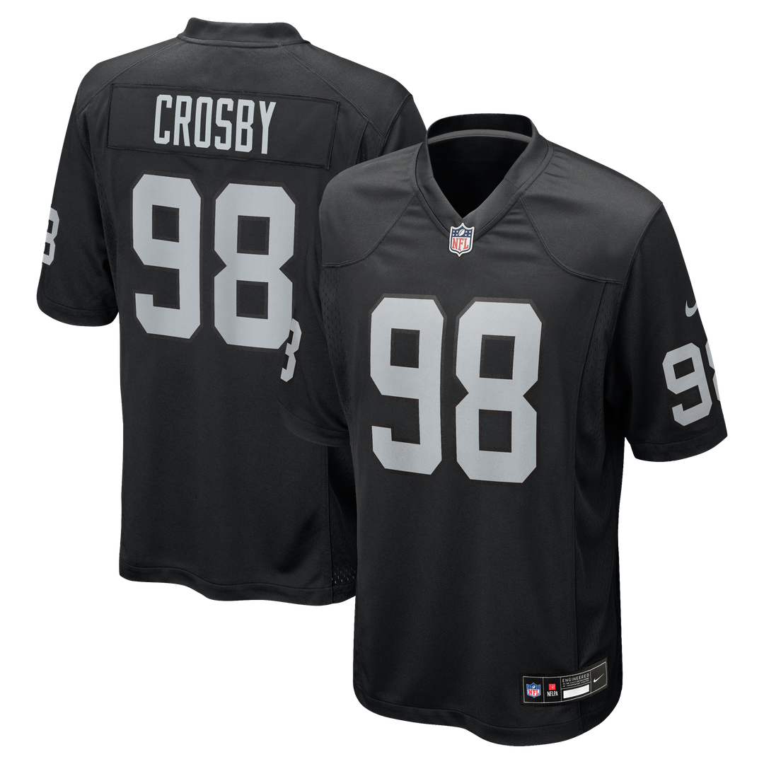 Las Vegas Raiders Maxx Crosby Nike Black Game Jersey