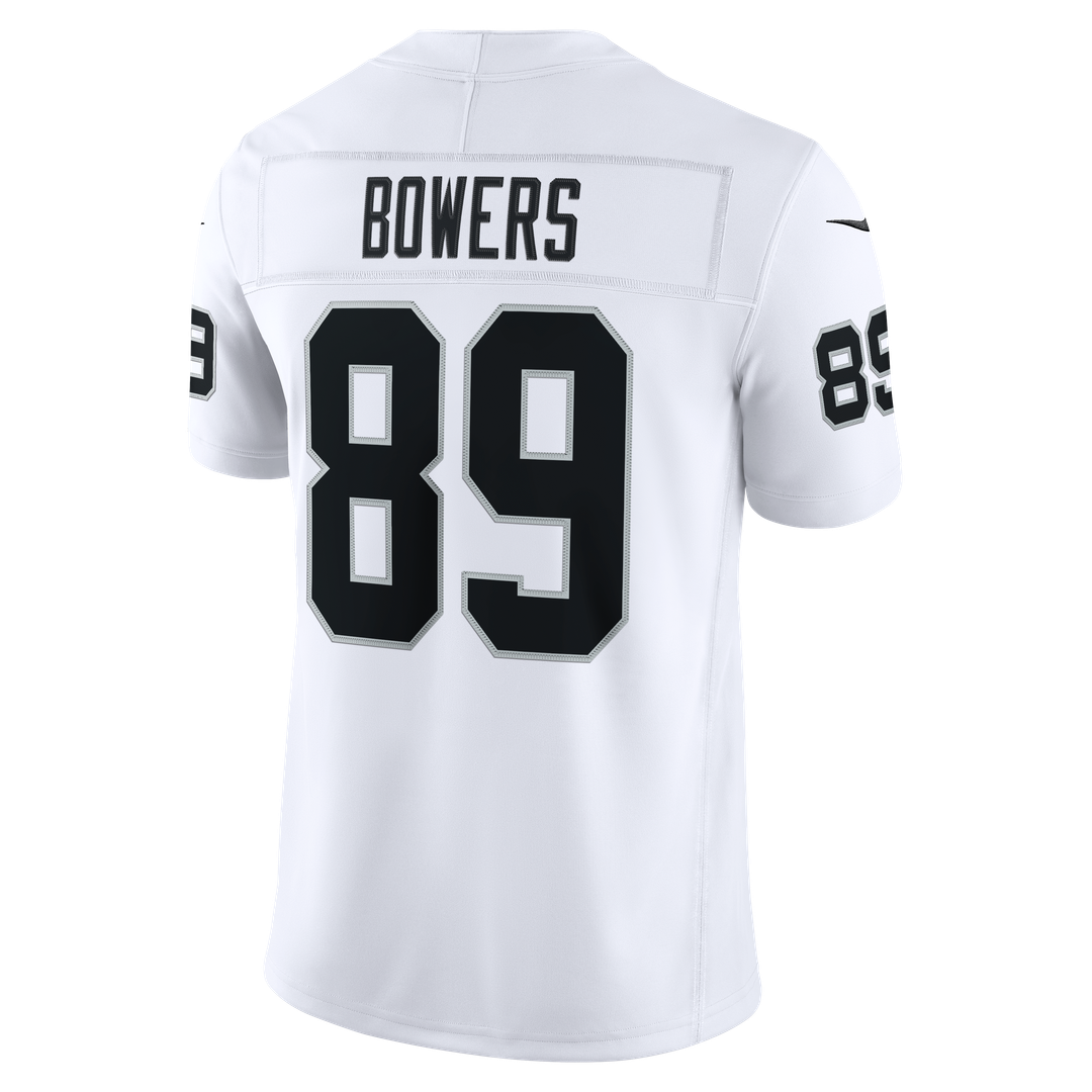 Las Vegas Raiders Brock Bowers Nike White Vapor F.U.S.E. Stitched Limited Jersey