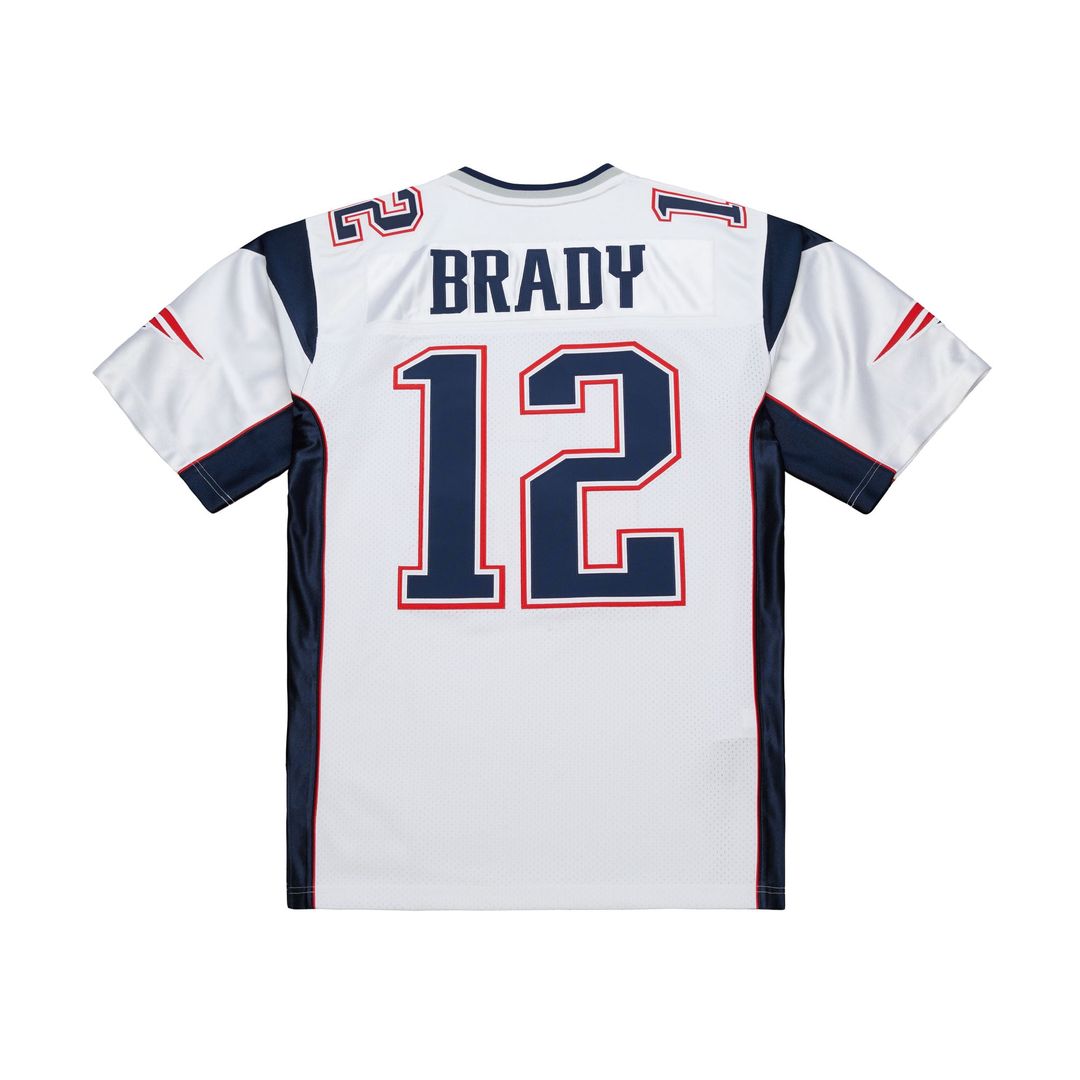 New England Patriots Tom Brady Mitchell & Ness Navy Super Bowl XXXVI Authentic Throwback Jersey