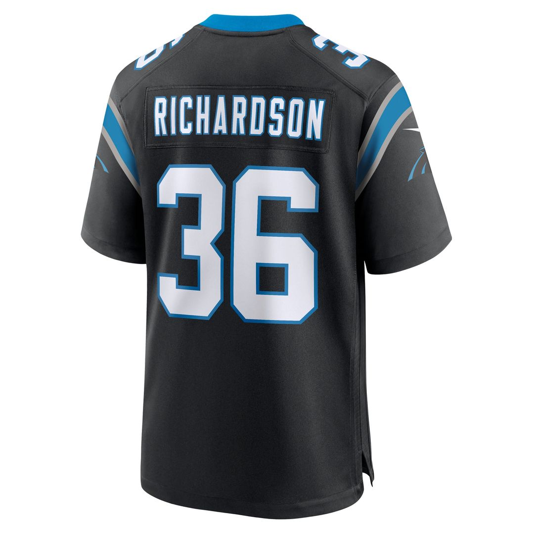Carolina Panthers Demani Richardson Nike Black Team Game Jersey