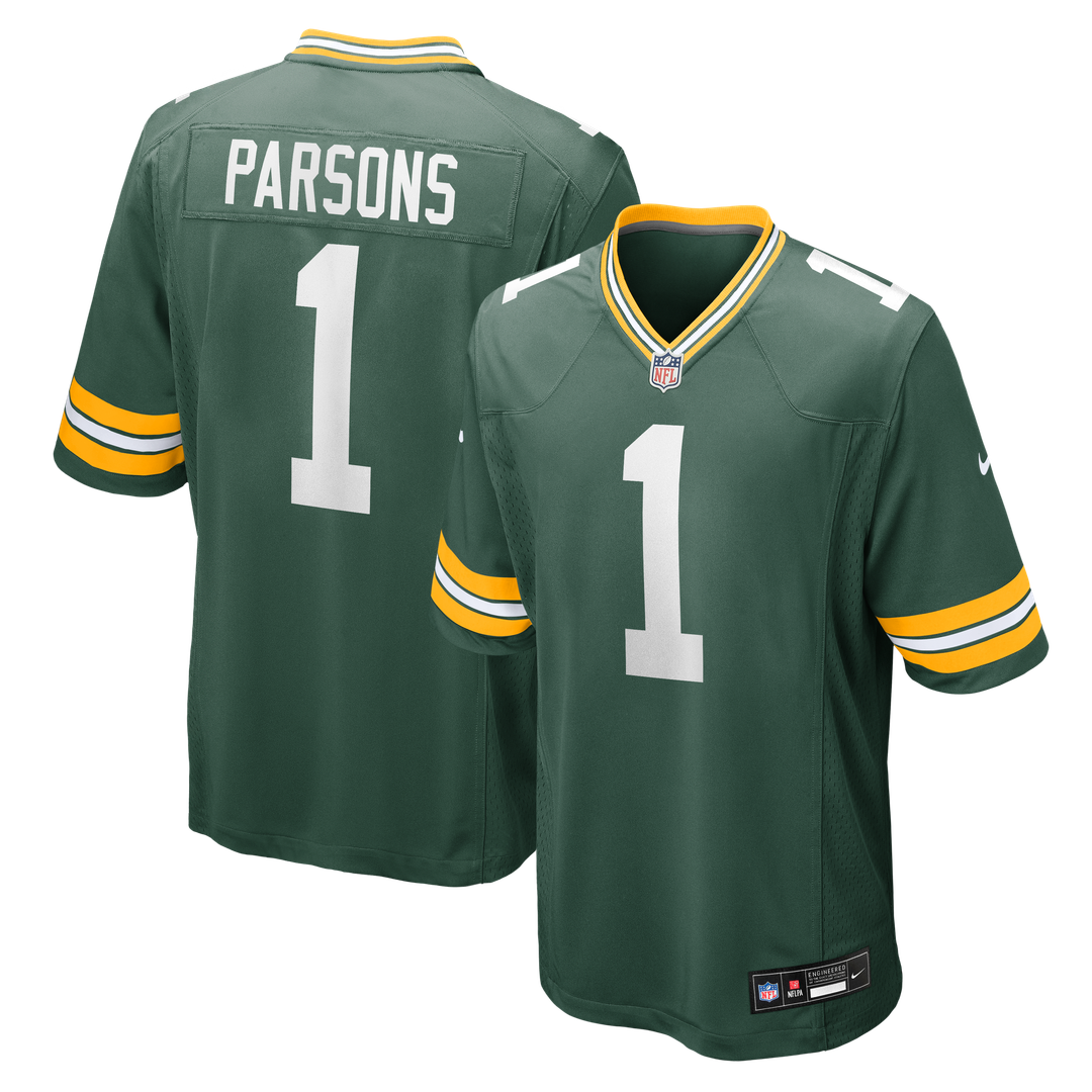 Green Bay Packers Micah Parsons Nike Green Game Player Jersey