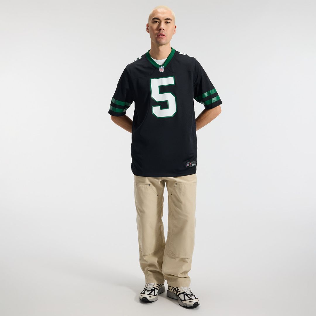New York Jets Garrett Wilson Nike Legacy White Game Jersey