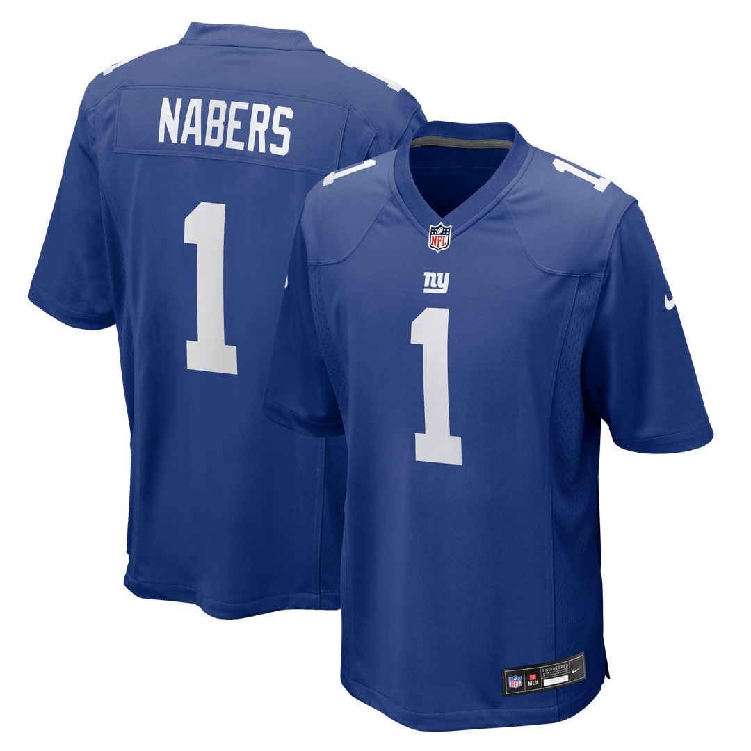 New York Giants Malik Nabers Nike Century Red Alternate Game Jersey
