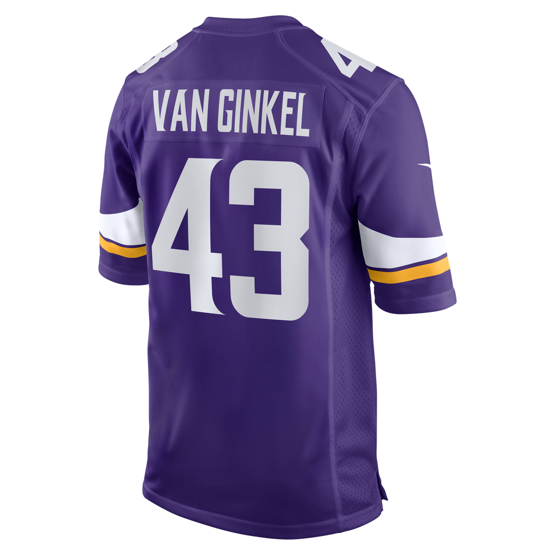 Minnesota Vikings Andrew Van Ginkel Nike White Alternate Game Jersey