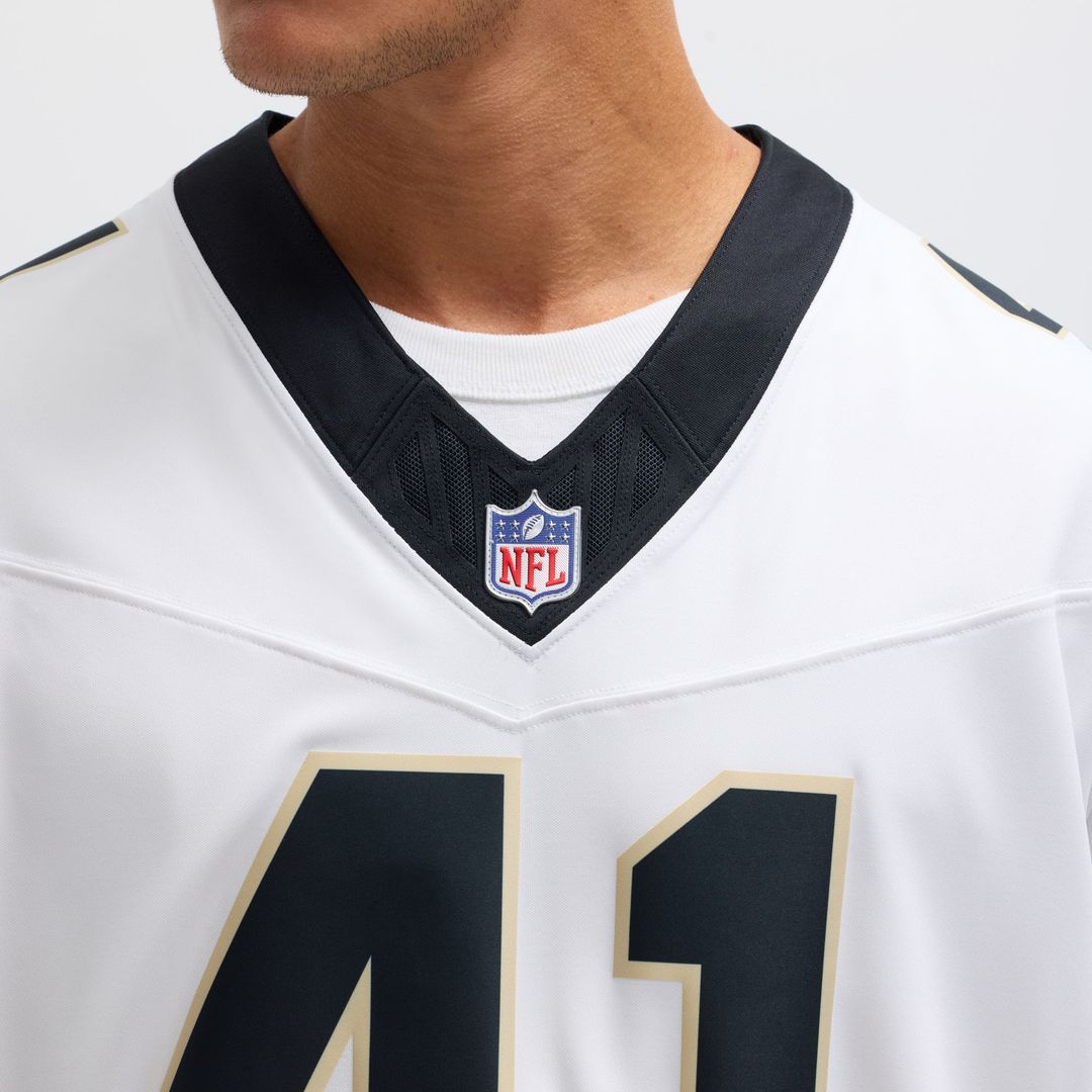 New Orleans Saints Alvin Kamara Nike White Vapor F.U.S.E. Limited Jersey