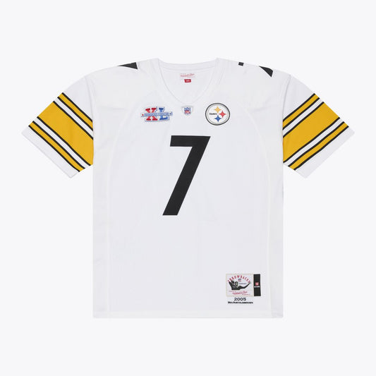 Pittsburgh Steelers Ben Roethlisberger Mitchell & Ness White 2005 Authentic Throwback Jersey