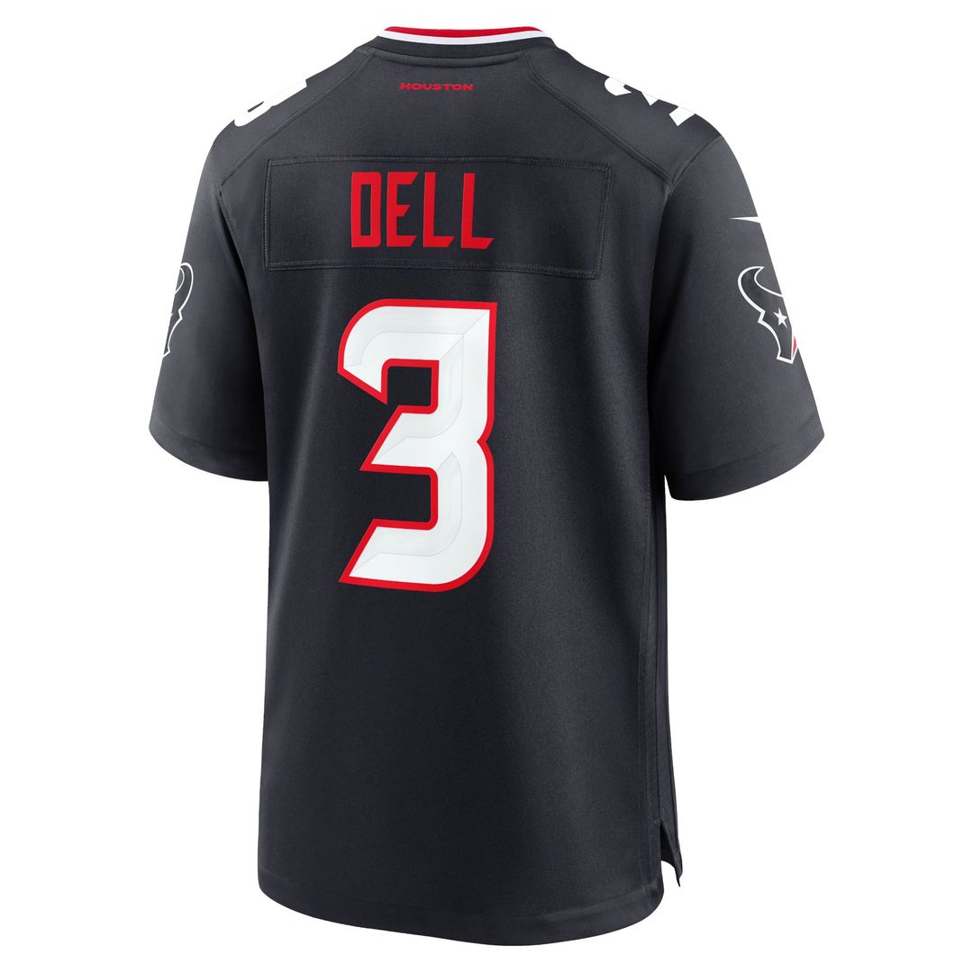 Houston Texans Tank Dell Nike Red Alternate Game Jersey