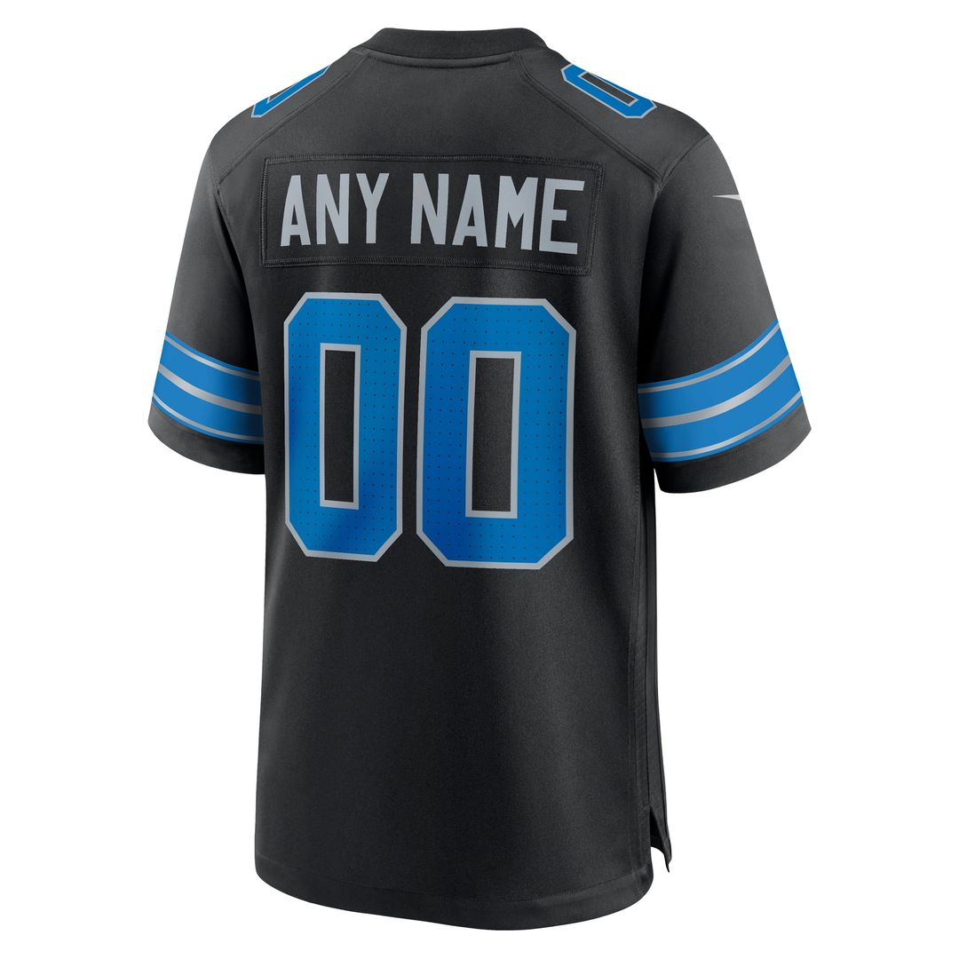 Detroit Lions Nike Blue Custom Game Jersey