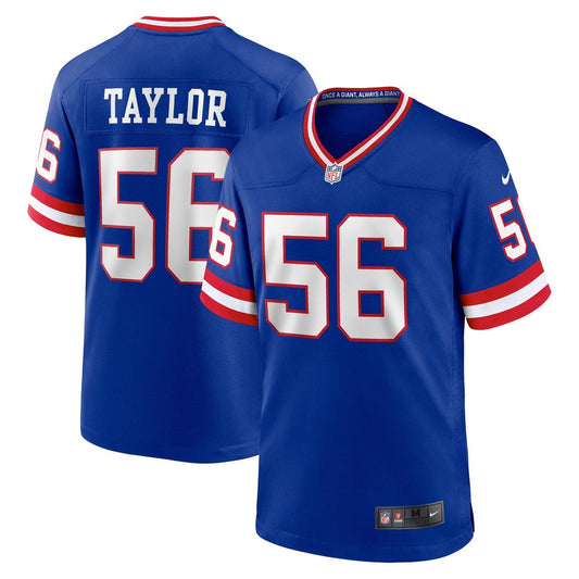 New York Giants Lawrence Taylor Nike Royal Classic Retired Player Game Jersey
