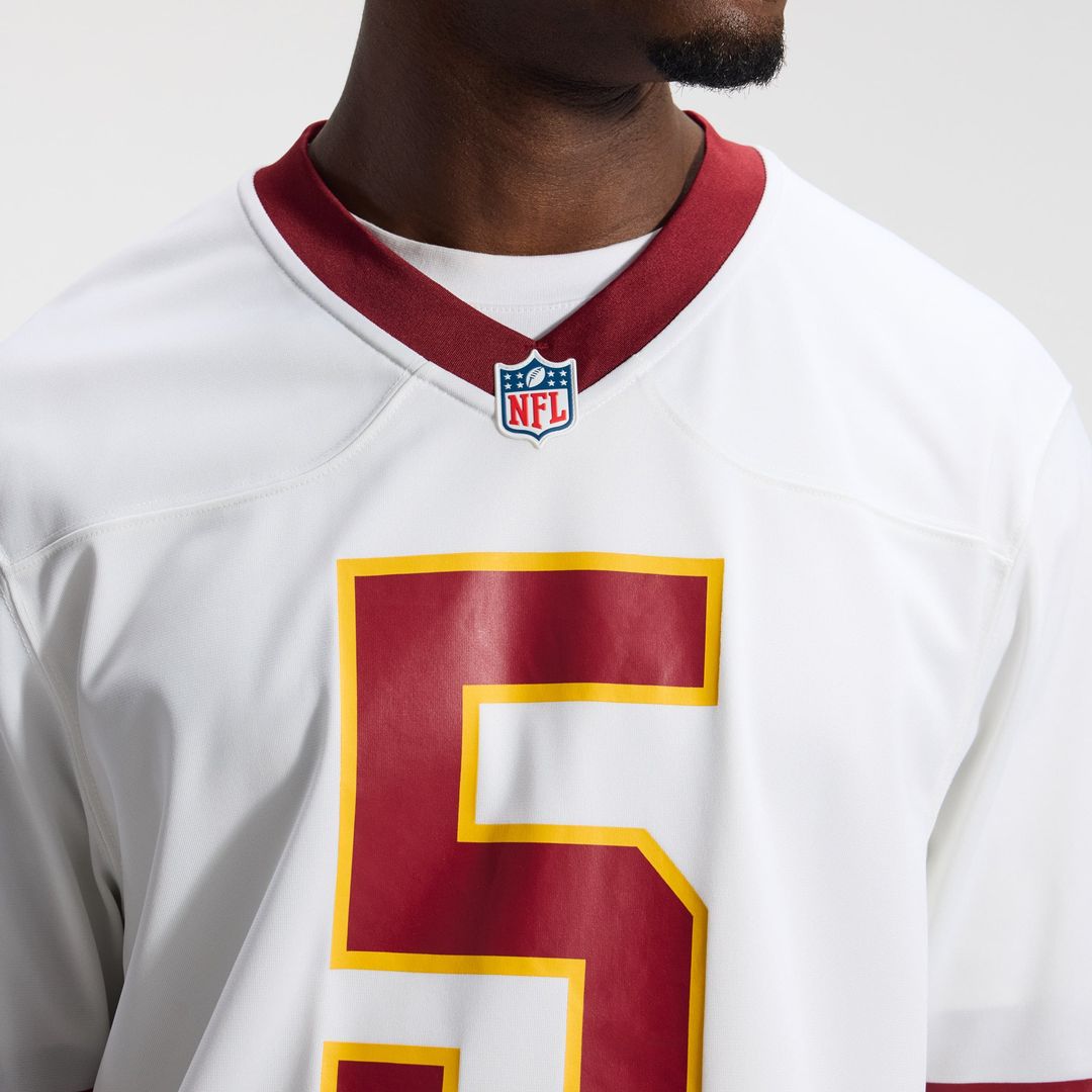 Washington Commanders Jayden Daniels Nike White Game Super Bowl Era Jersey