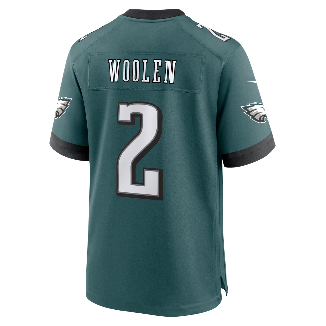 Philadelphia Eagles Tariq Woolen Nike Kelly Green Alternate Game Jersey