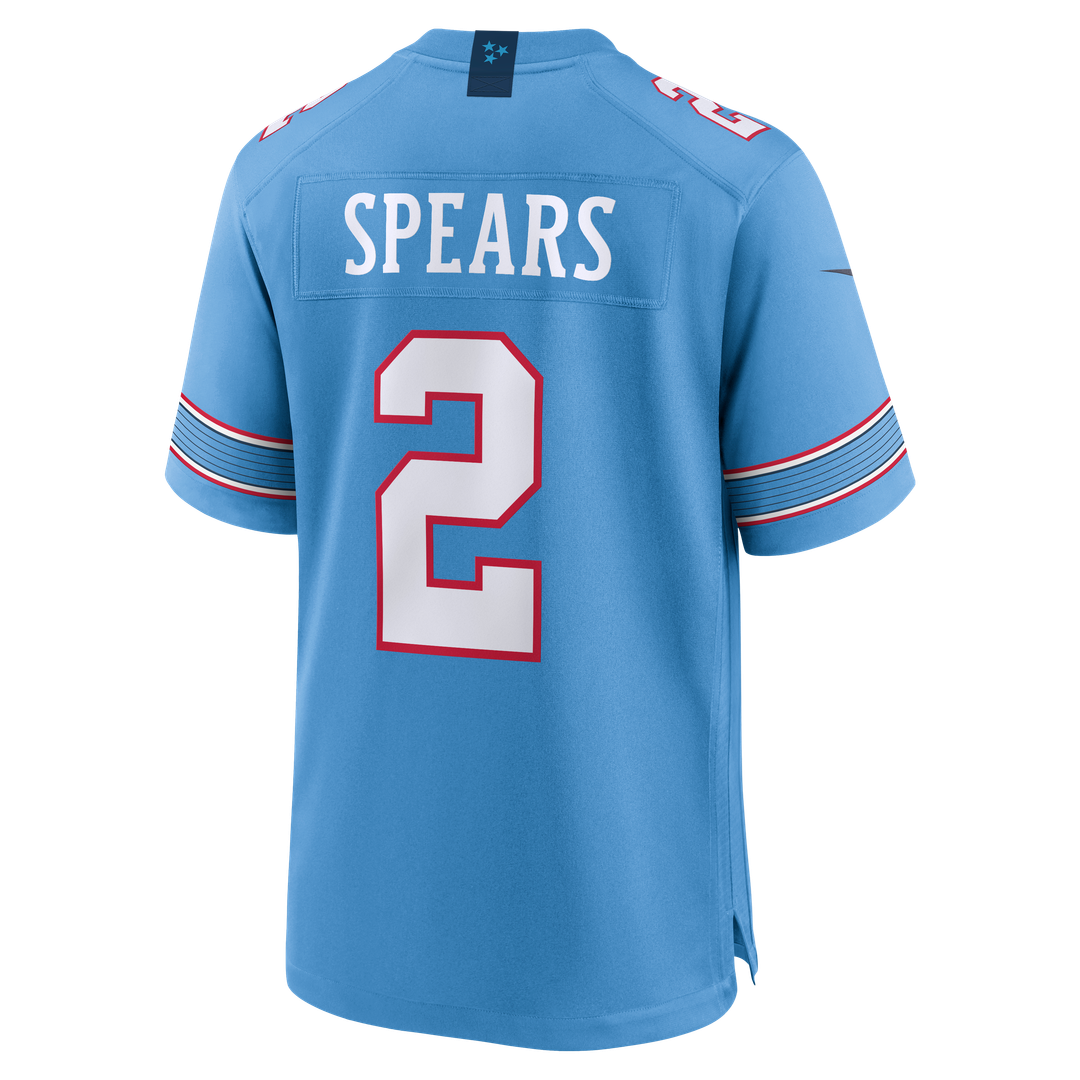 Tennessee Titans Tyjae Spears Nike Light Blue Game Jersey