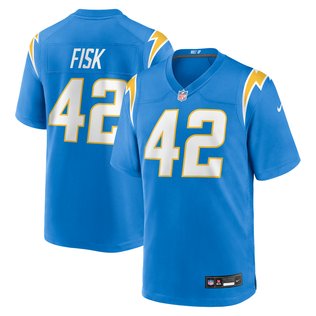 Los Angeles Chargers Tucker Fisk Nike Powder Blue Team Game Jersey