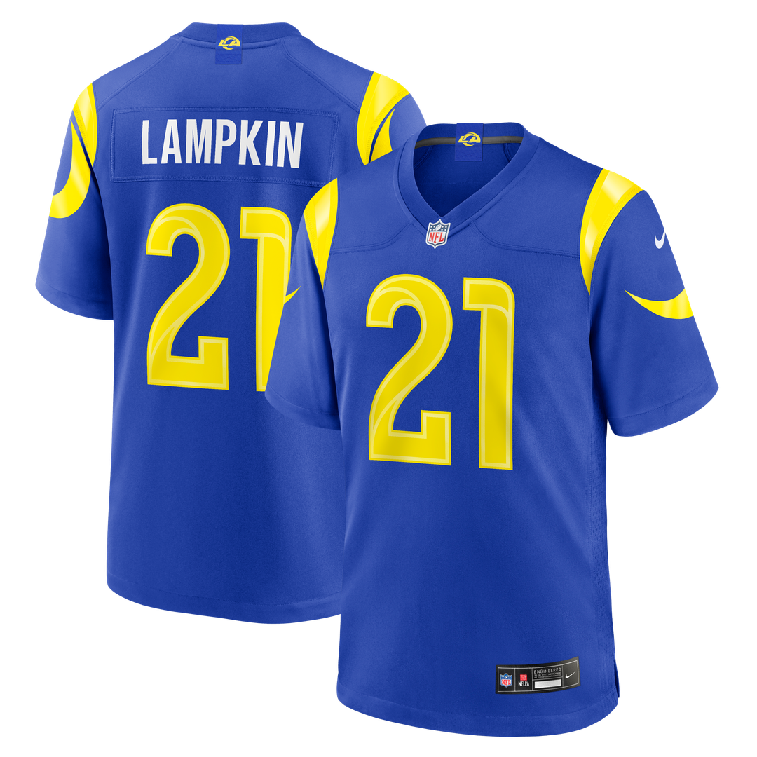 Los Angeles Rams Cam Lampkin Nike Royal Team Game Jersey
