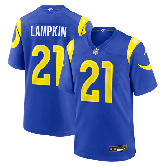 Los Angeles Rams Cam Lampkin Nike Royal Team Game Jersey