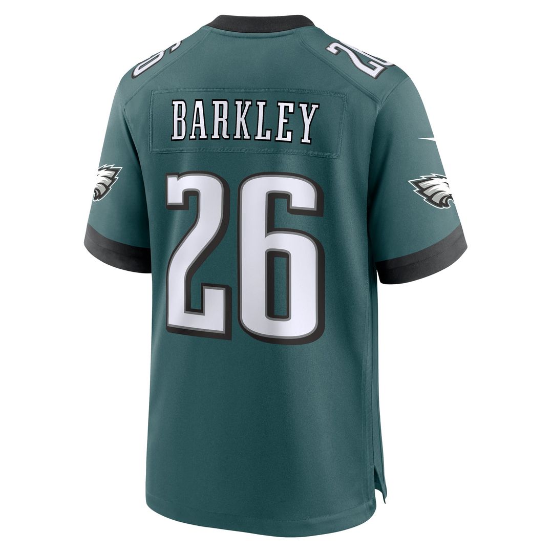 Philadelphia Eagles Saquon Barkley Nike Black Alternate Game Jersey
