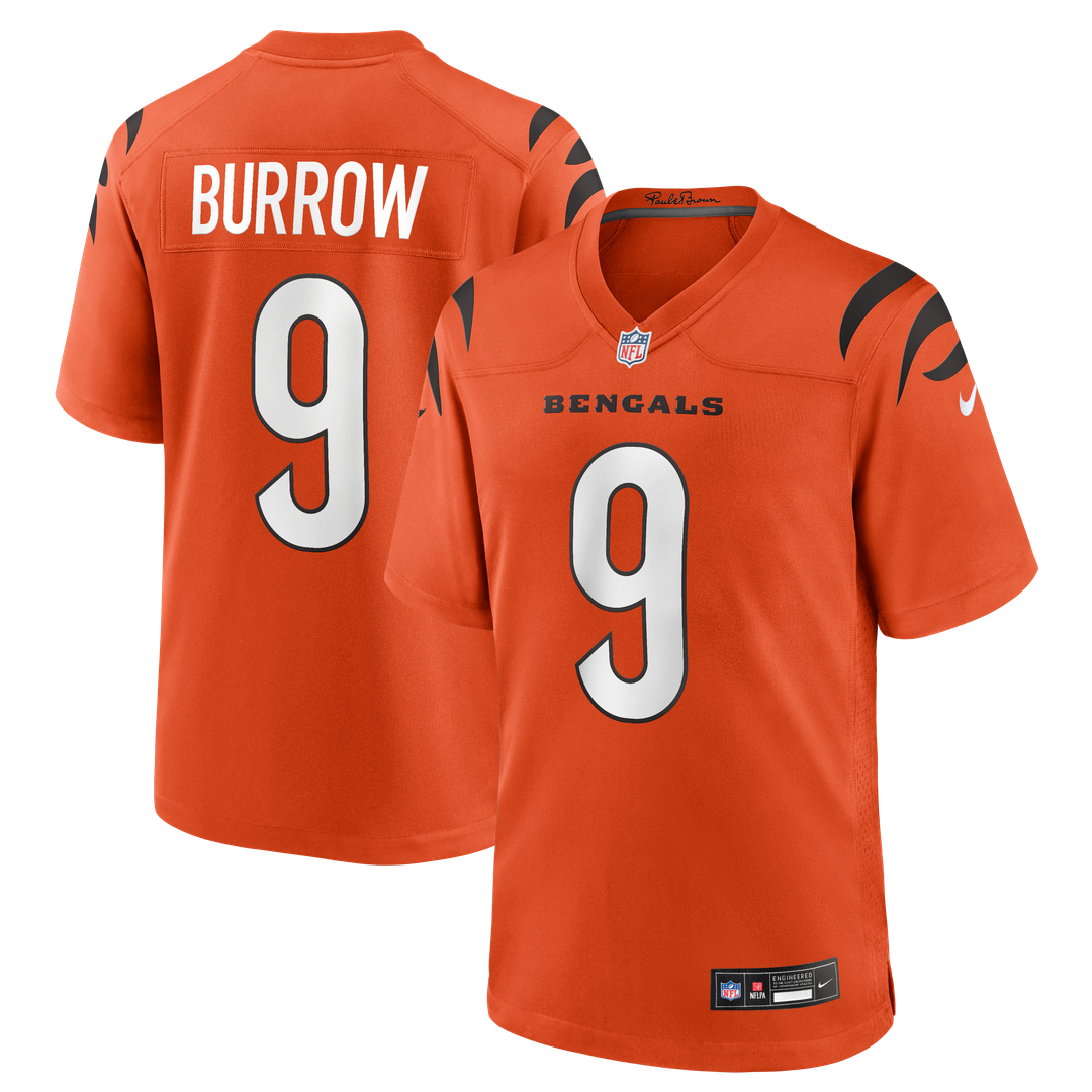 Cincinnati Bengals Joe Burrow Nike Black Player Game Jersey