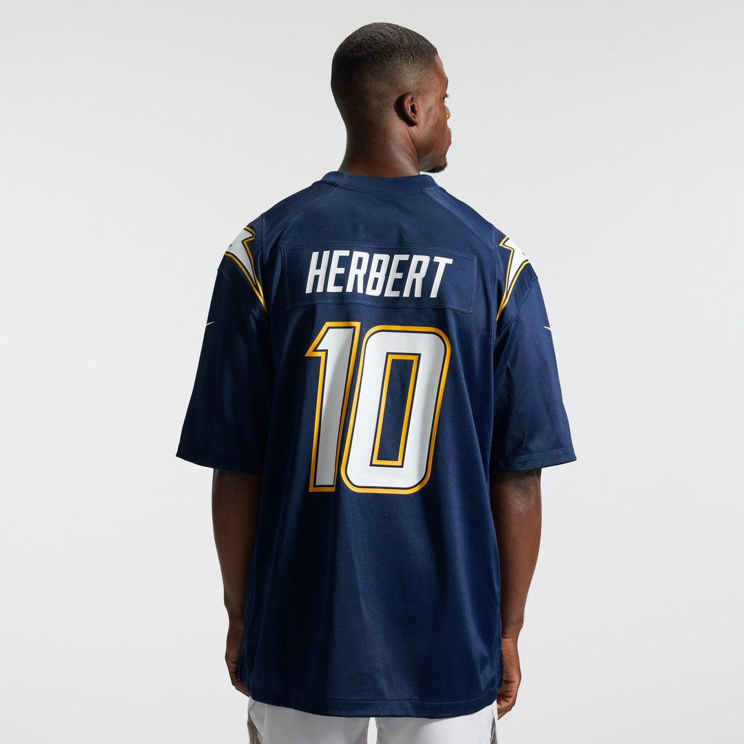 Los Angeles Chargers Justin Herbert Nike Powder Blue Player Game Jersey