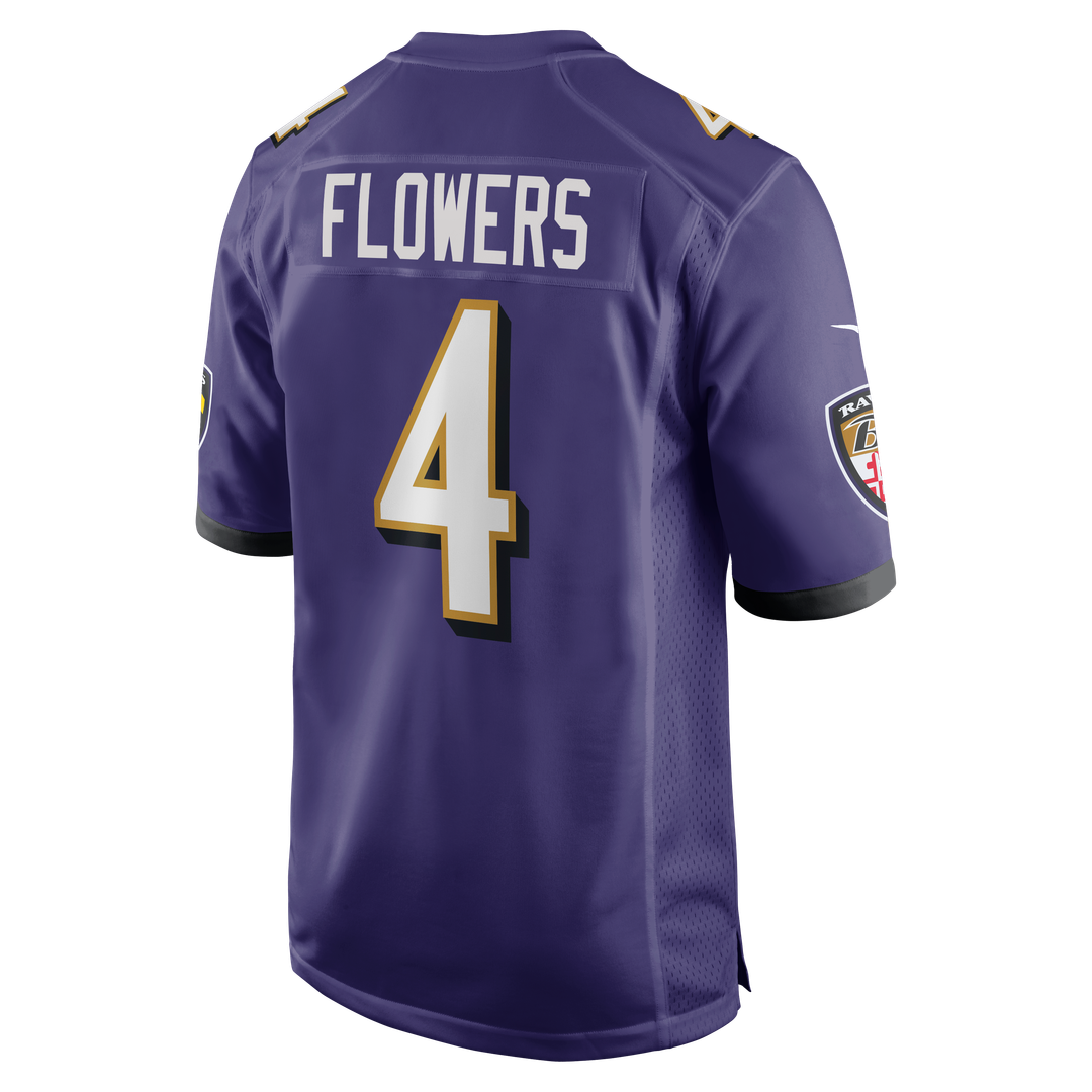 Baltimore Ravens Zay Flowers Nike Purple Game Jersey