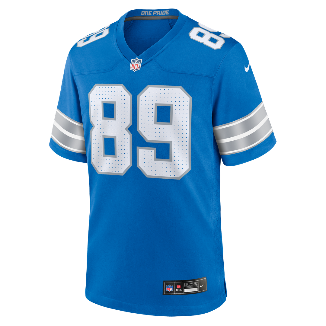 Detroit Lions Brock Wright Nike Blue Team Game Jersey